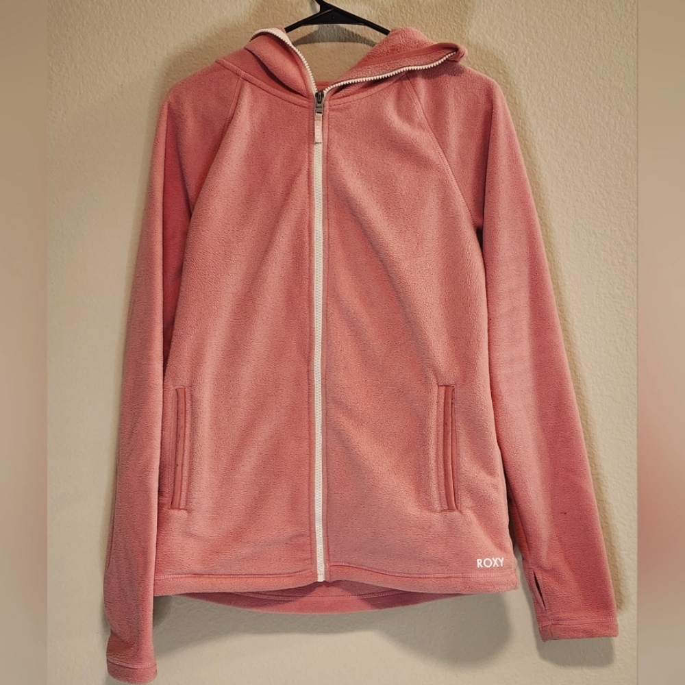 Roxy - Hooded Fleece Jacket - Size Large